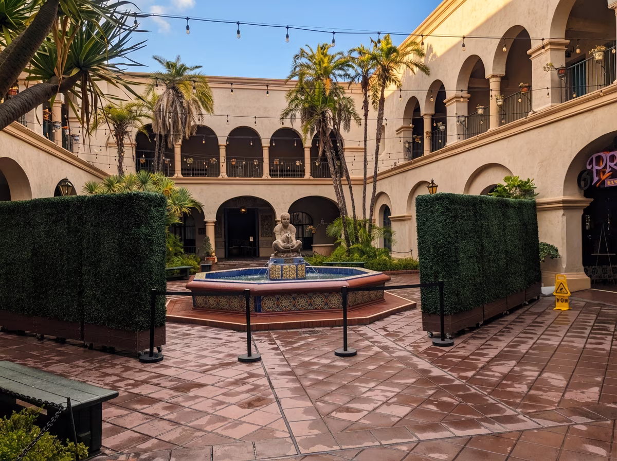 The Prado at Balboa Park: custom mobile hedges that replaced an expensive rental cycle
